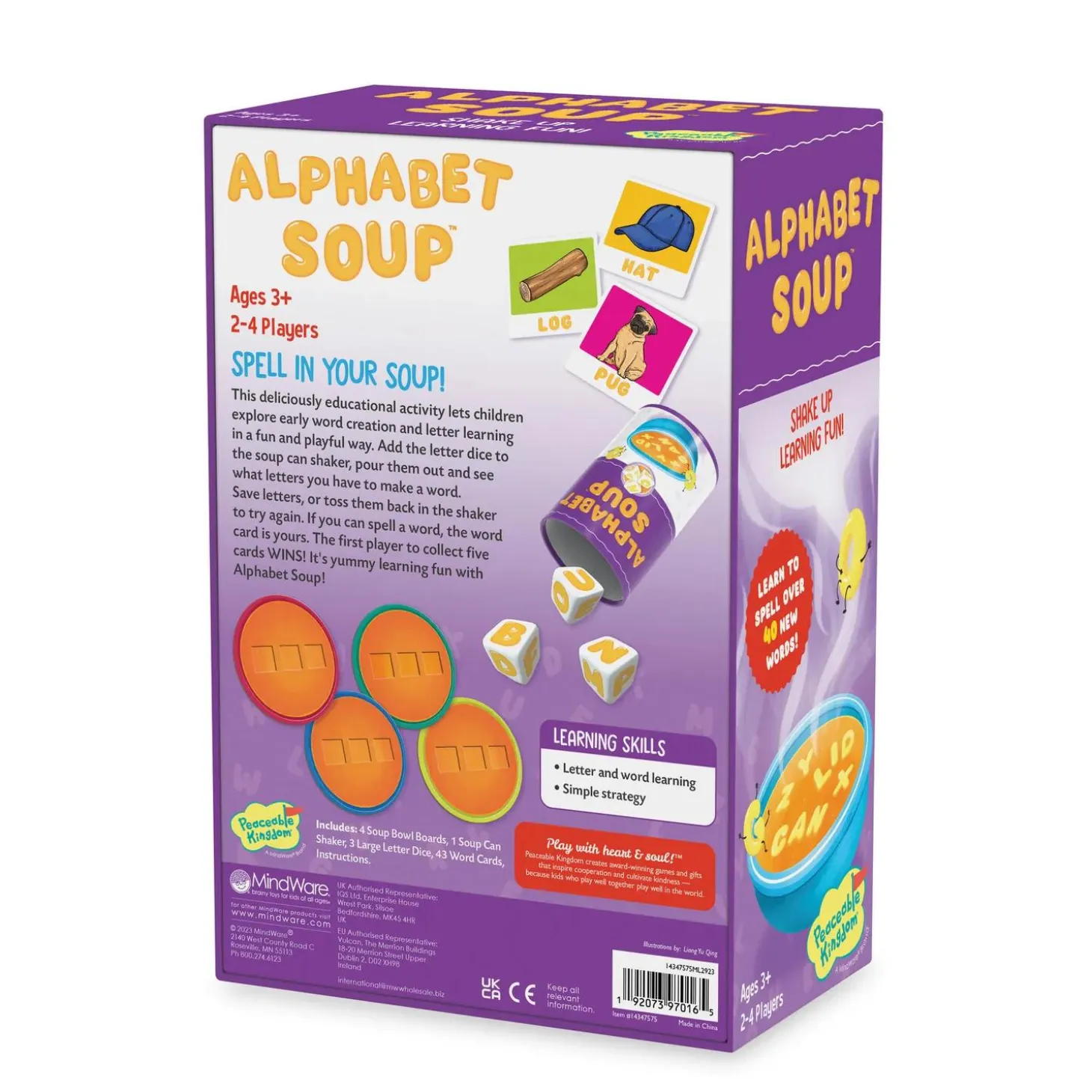 Alphabet Soup Peaceable Kingdom Spelling Game