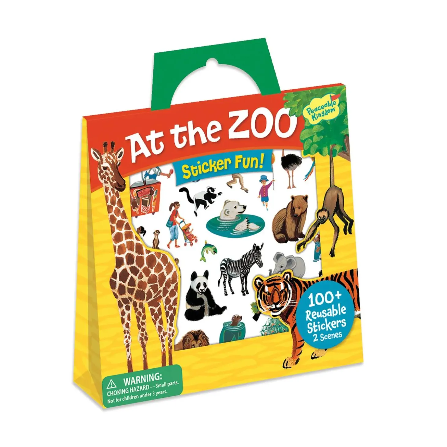 At The Zoo Reusable Sticker Tote