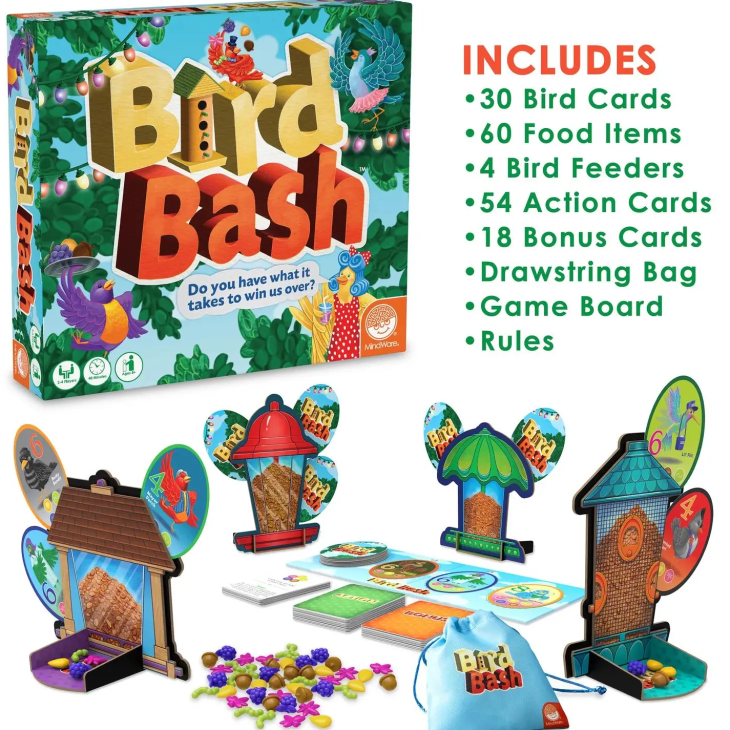 Bird Bash Family Board Game