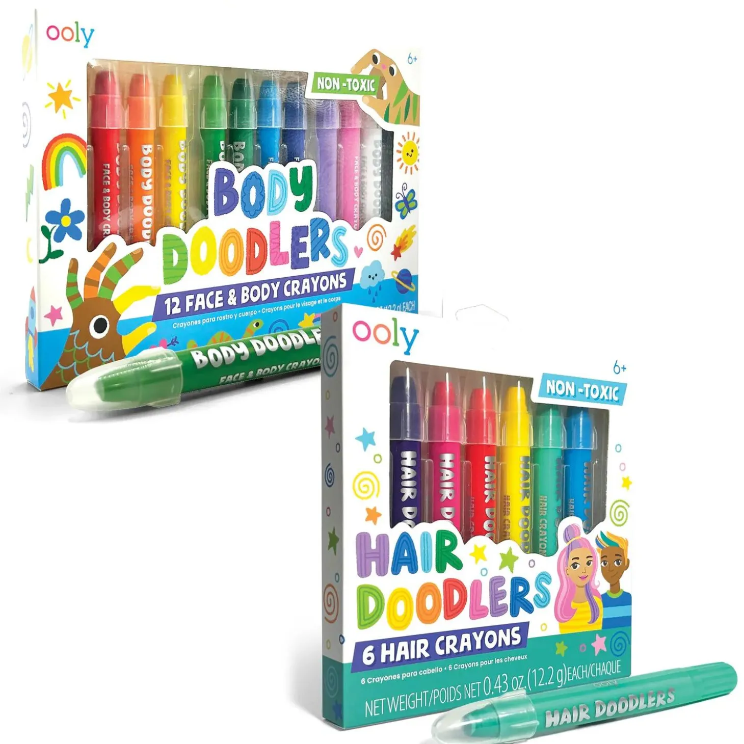 Body Doodlers: Hair, Face & Body Crayons