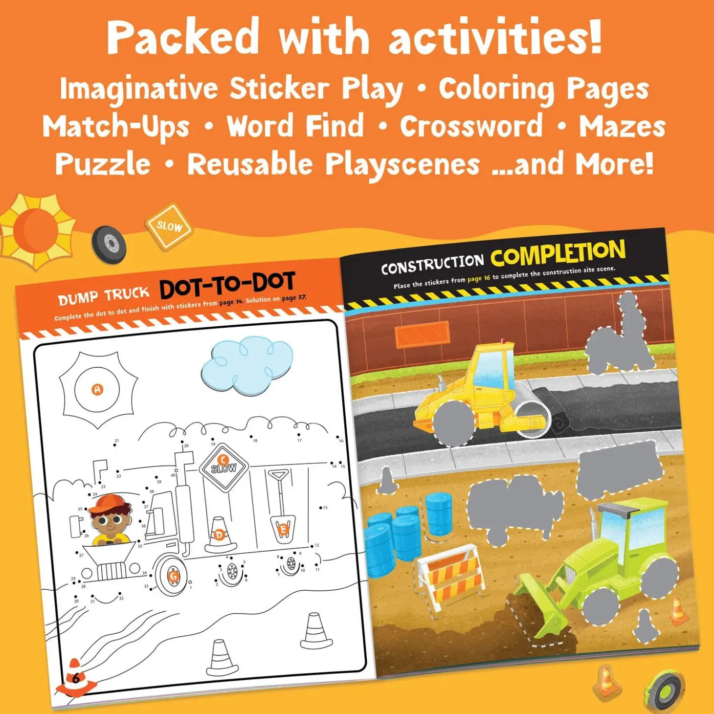 Build It! Construction Sticker Activity Book