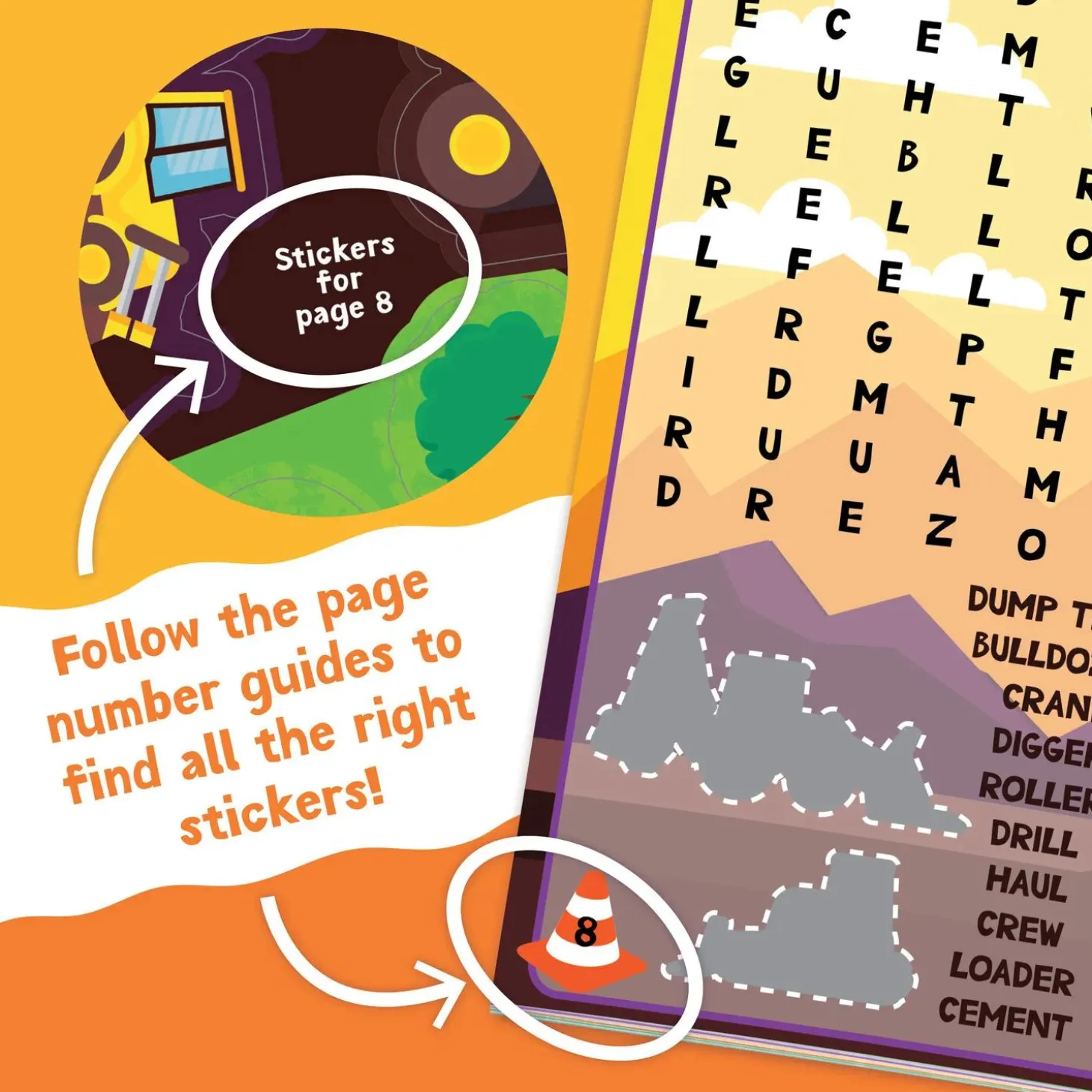 Build It! Construction Sticker Activity Book