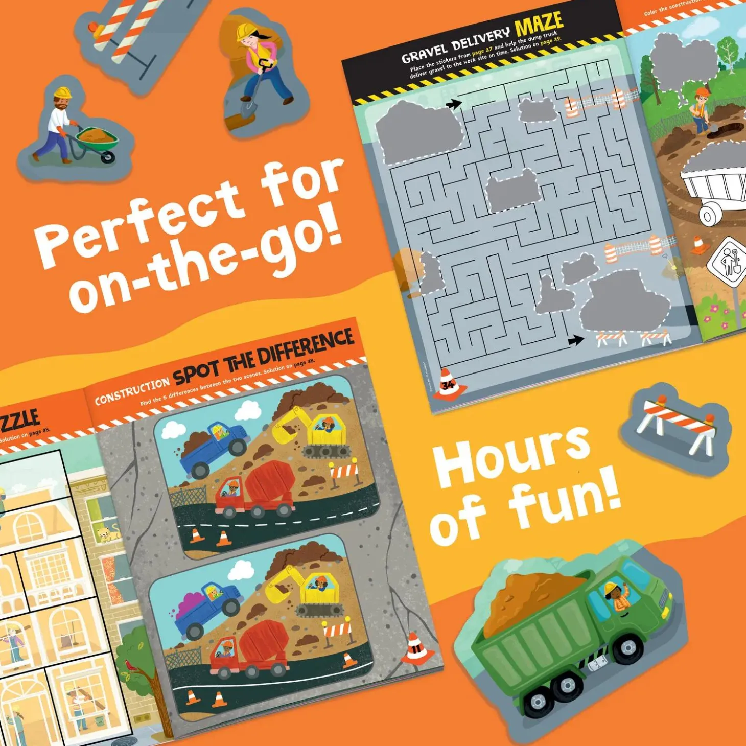 Build It! Construction Sticker Activity Book