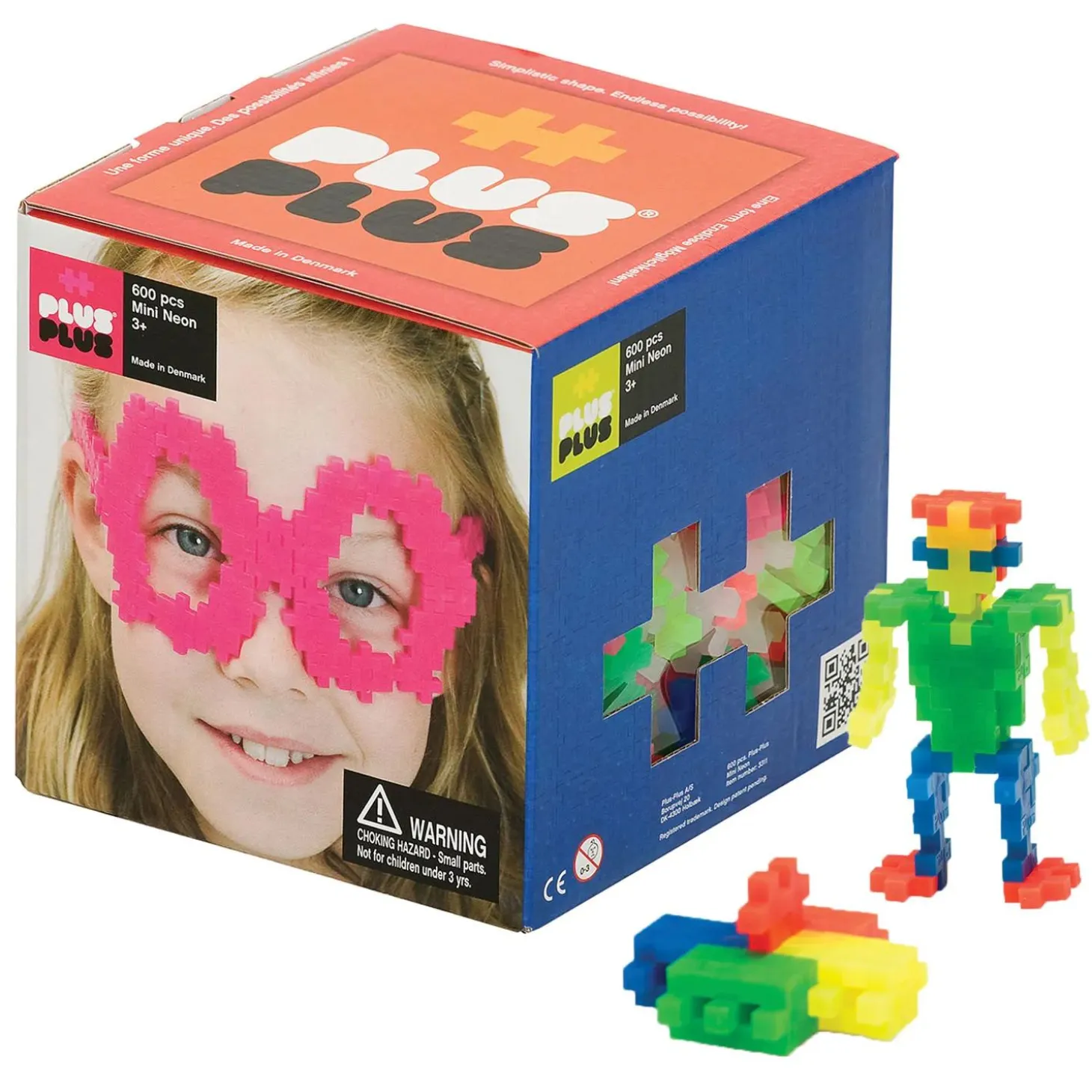 Bulk 600 Pc. Plus-Plus® Open Play Set, Neon