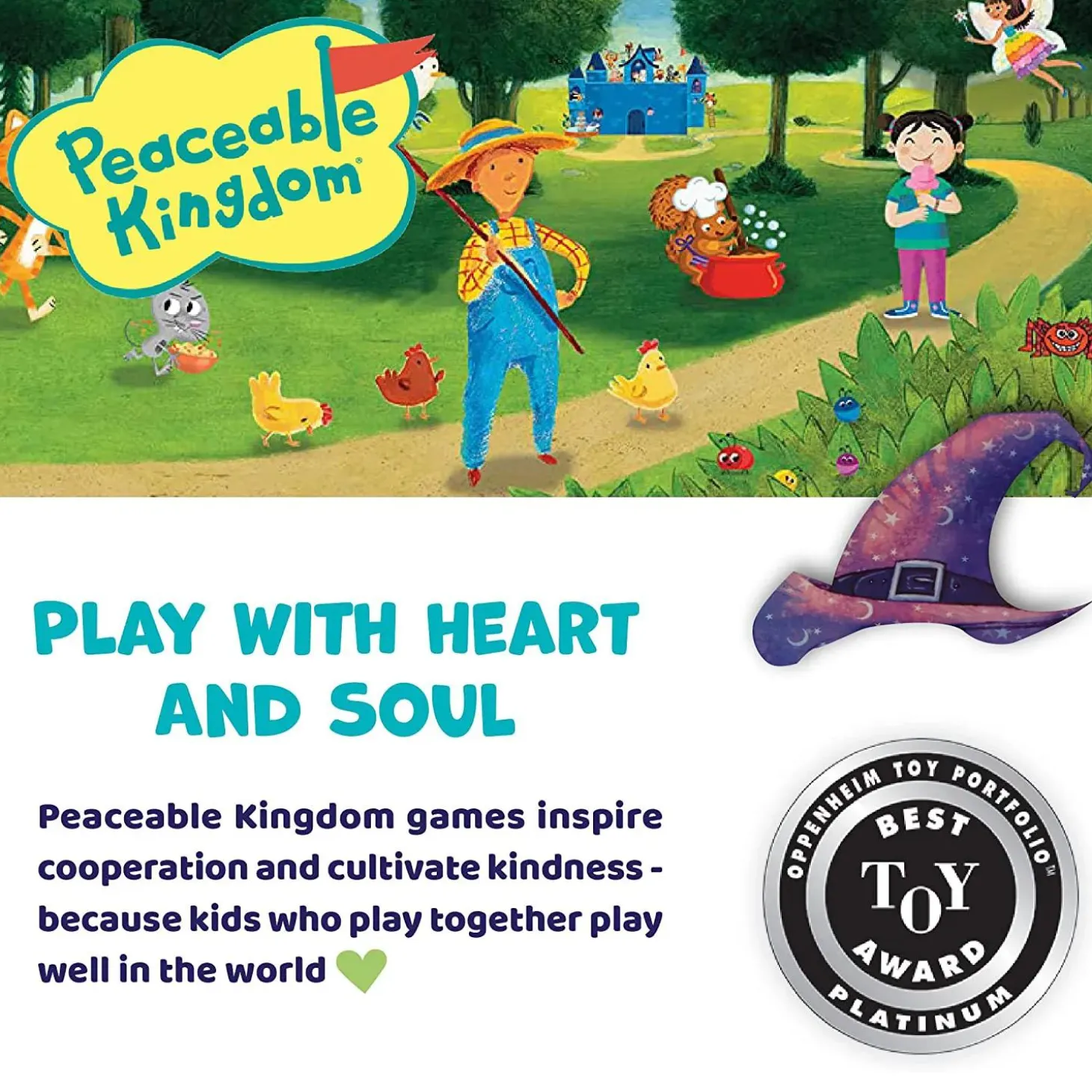 Cauldron Quest Peaceable Kingdom Cooperative Board Game