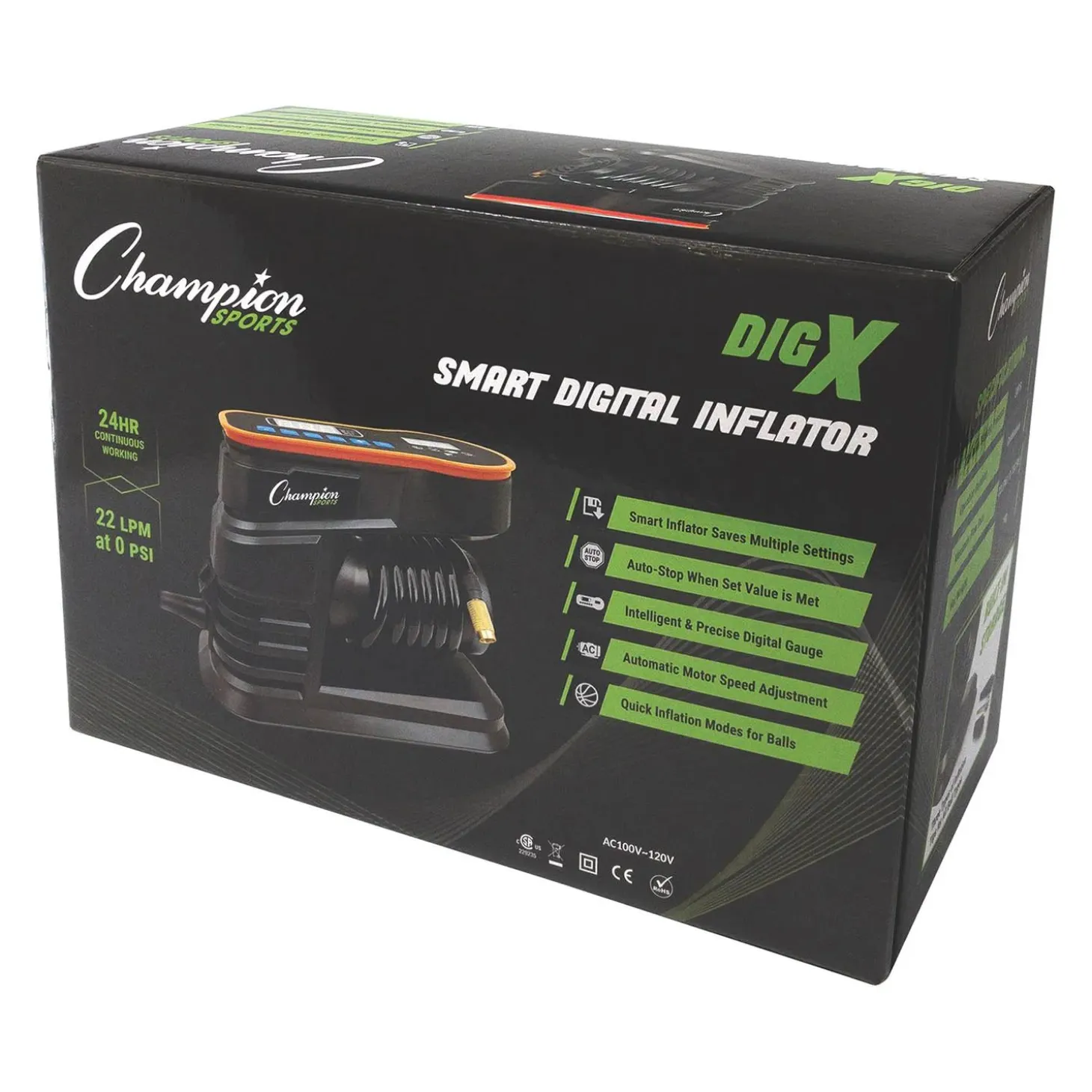 Champion Sports Smart Digital Inflator