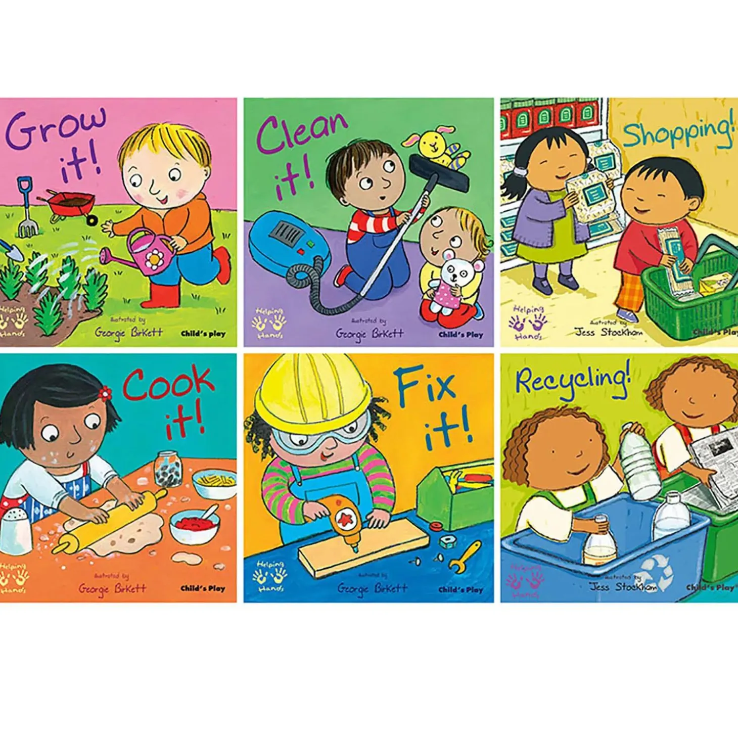 Child's Play Helping Hands Books, Set of 6
