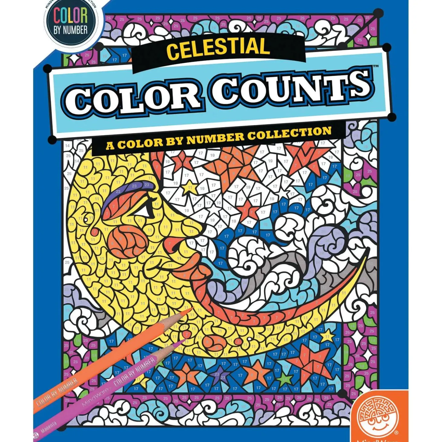 Color by Number Color Counts: Celestial