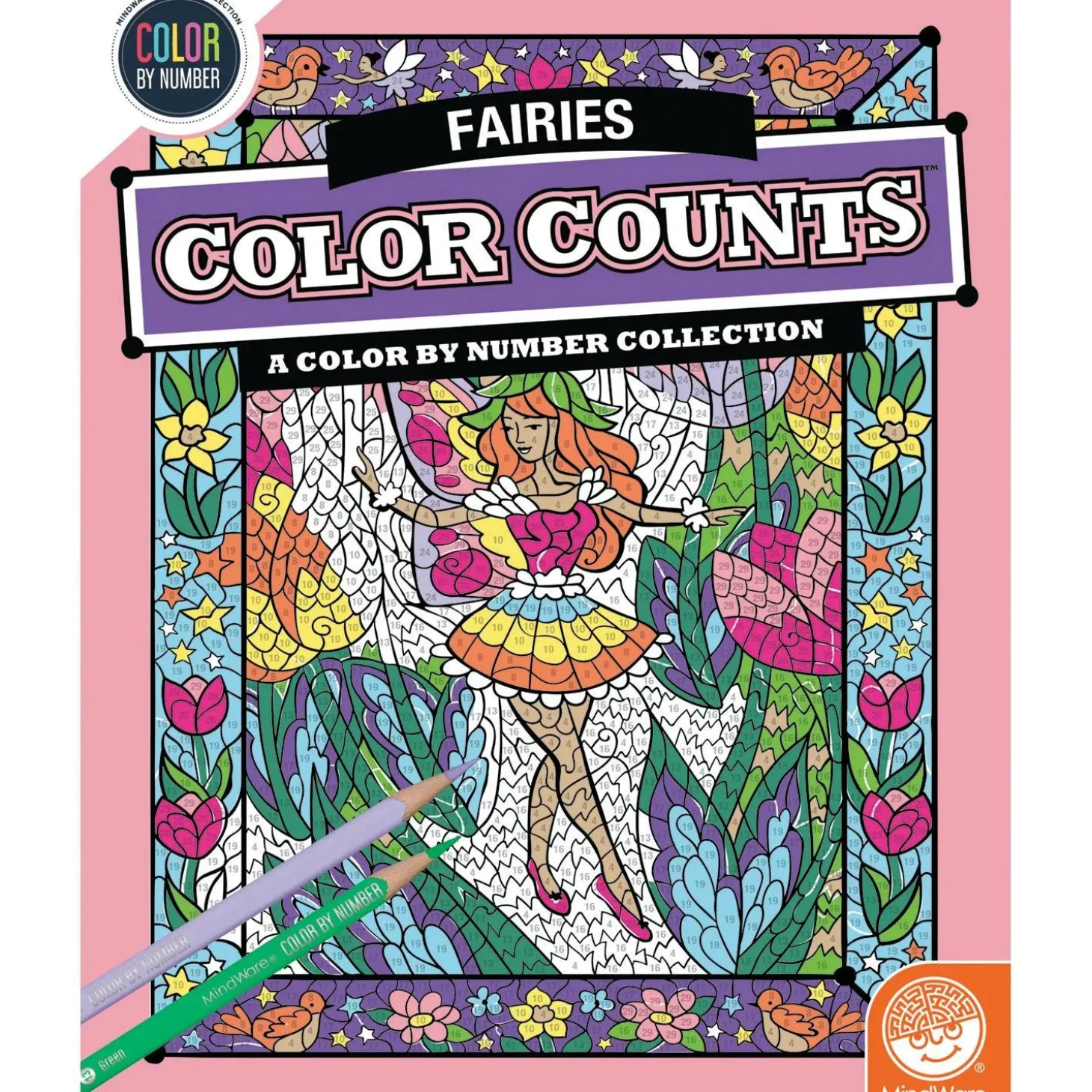Color by Number Color Counts: Fairies