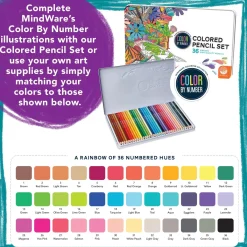 Color By Number Mystery Mosaics: Book 17