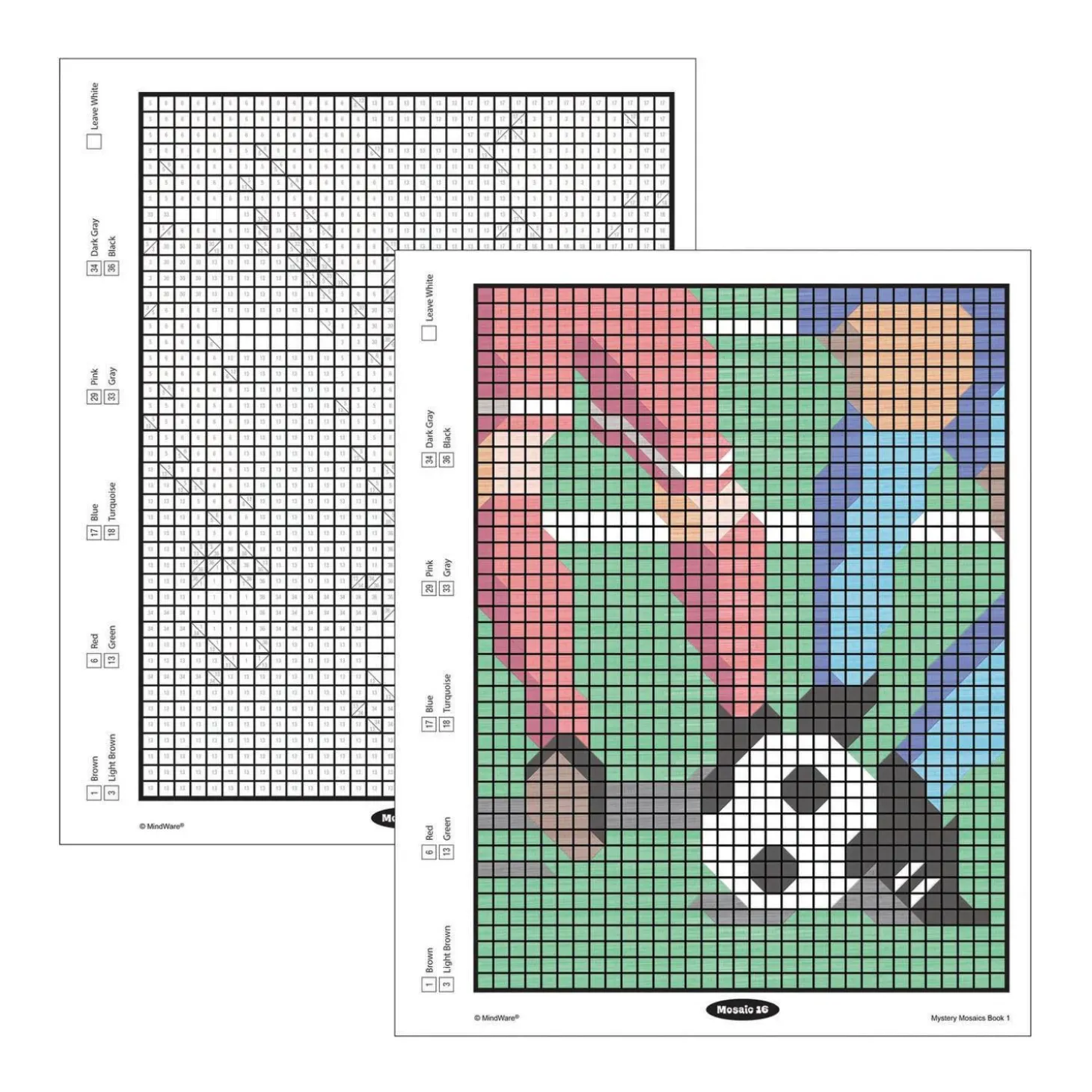 Color By Number Mystery Mosaics: Book 1