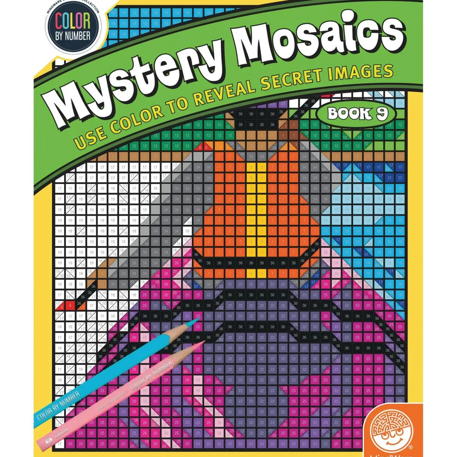 Color By Number Mystery Mosaics: Book 9