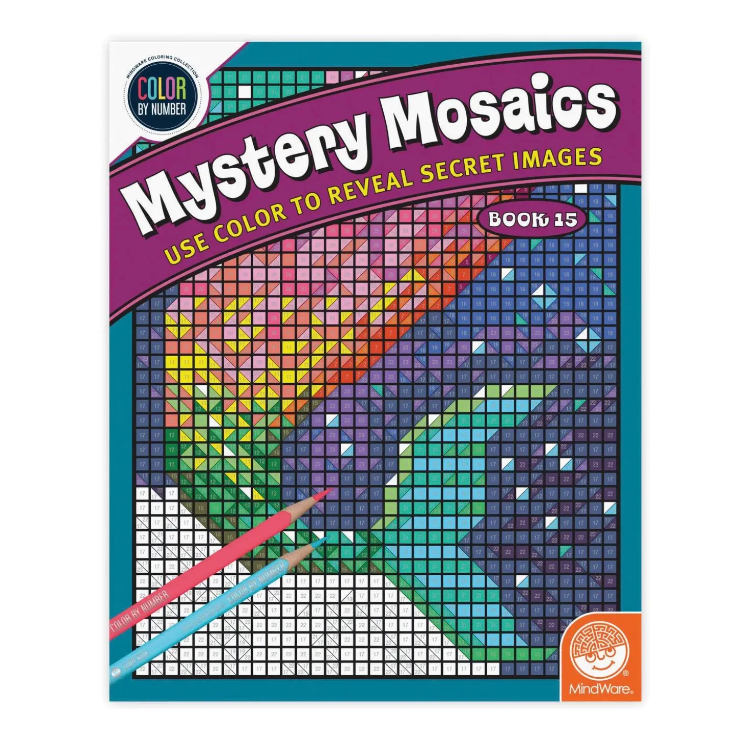 Color By Number Mystery Mosaics: Book 15