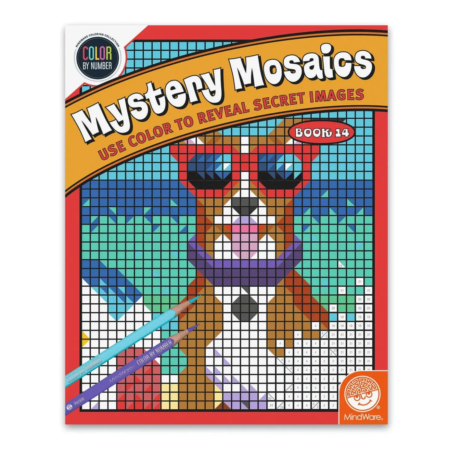 Color By Number Mystery Mosaics: Book 14