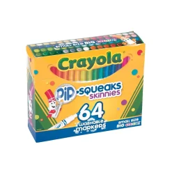 64-Color Crayola® Pip-Squeaks™ Skinnies Fine Tip Markers
