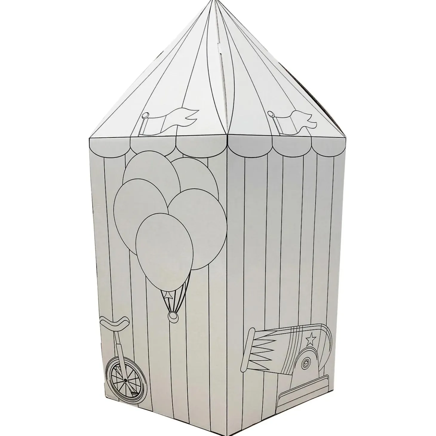 Color Your Own Circus Tent and Playhouse