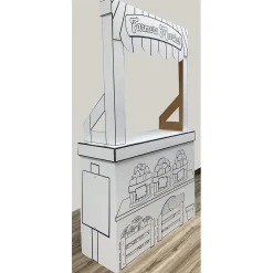 Color Your Own Farmers Market Stand and Playhouse