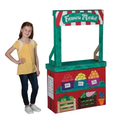 Color Your Own Farmers Market Stand and Playhouse
