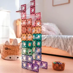 Connetix Pastel Ball Run Pack – 106‑Piece Magnetic Ball‑Run Building Set