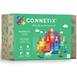 Connetix Rainbow Creative Pack – 102-Piece Magnetic Building Set