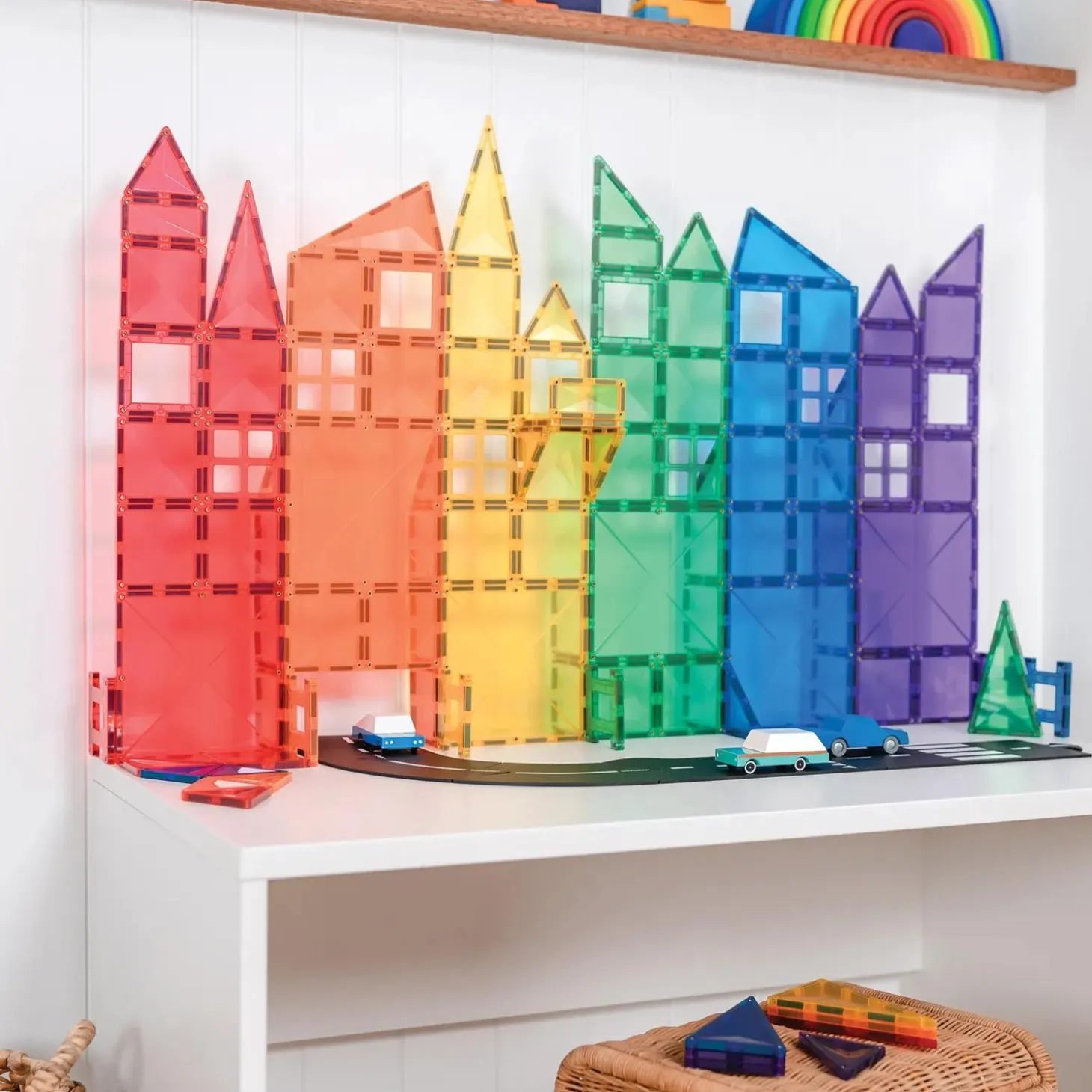 Connetix Rainbow Creative Pack – 102-Piece Magnetic Building Set