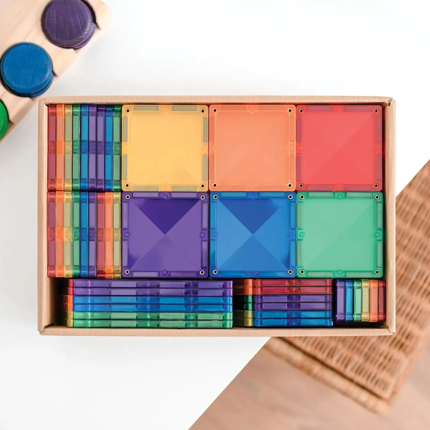 Connetix Rainbow Creative Pack – 102-Piece Magnetic Building Set