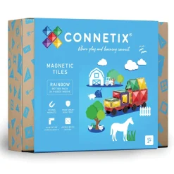 Connetix Rainbow Motion Pack – 24‑Piece Magnetic Movement & Vehicle Set