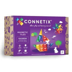 Connetix Rainbow Starter Pack – 60‑Piece Magnetic Building Set