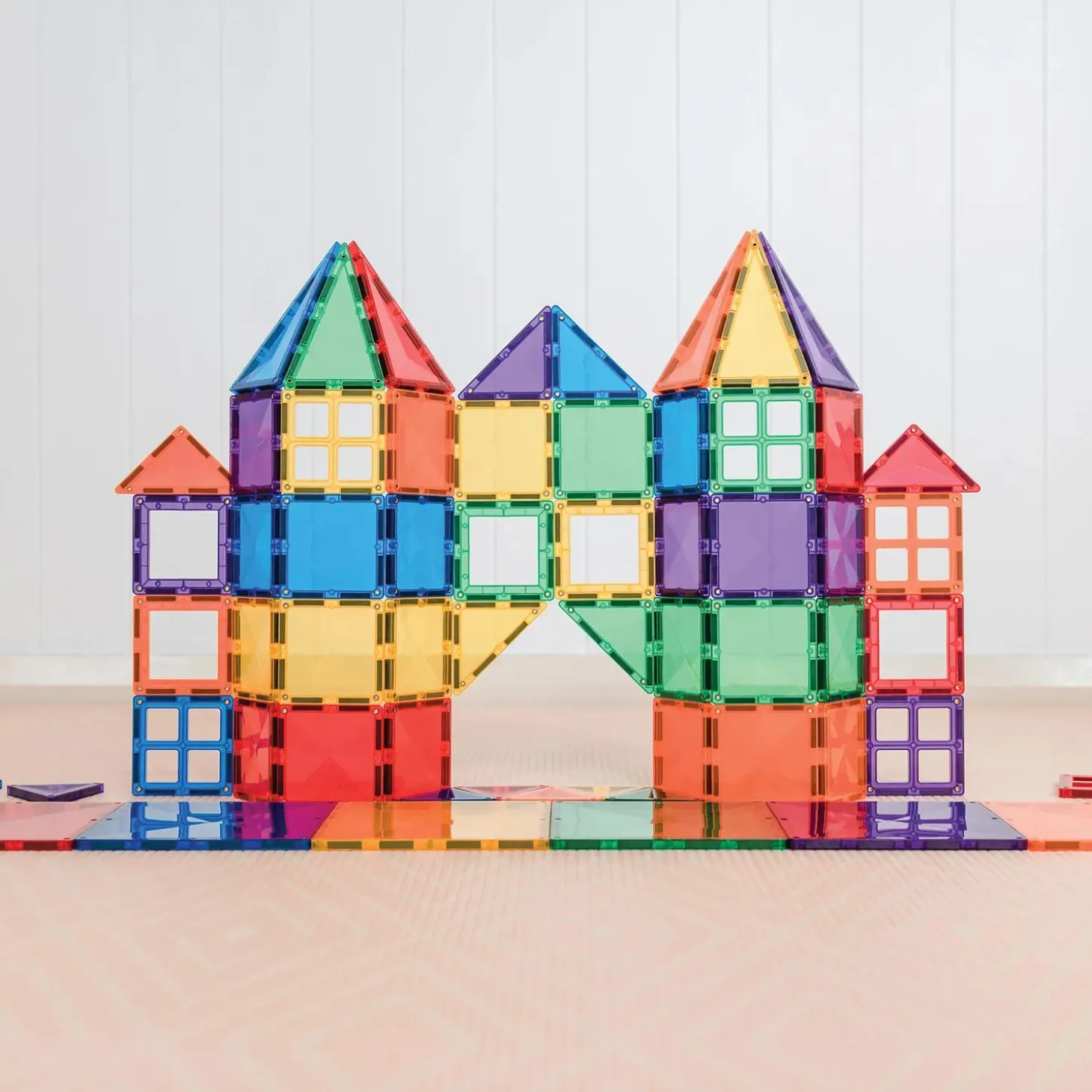 Connetix Rainbow Starter Pack – 60‑Piece Magnetic Building Set