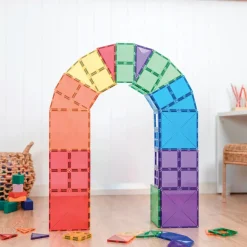 Connetix Rainbow Starter Pack – 60‑Piece Magnetic Building Set