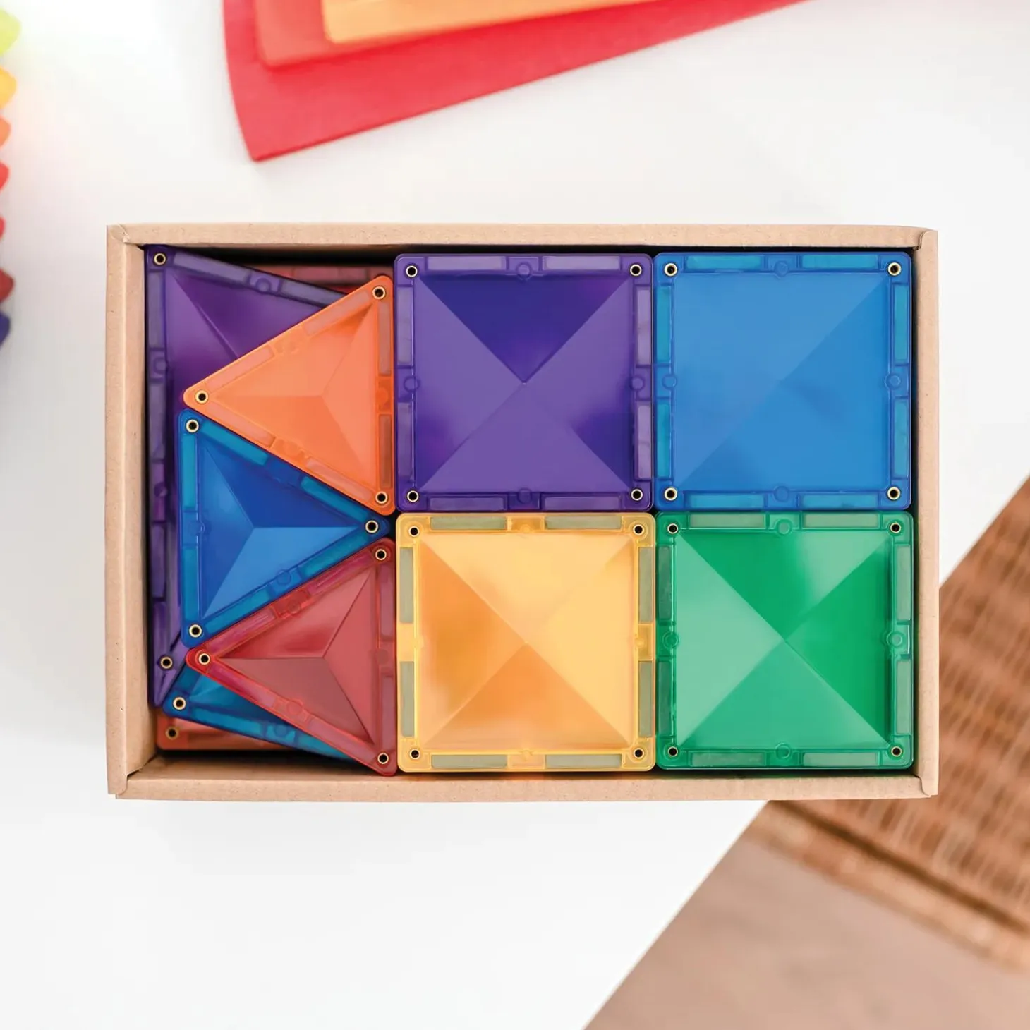 Connetix Rainbow Starter Pack – 60‑Piece Magnetic Building Set