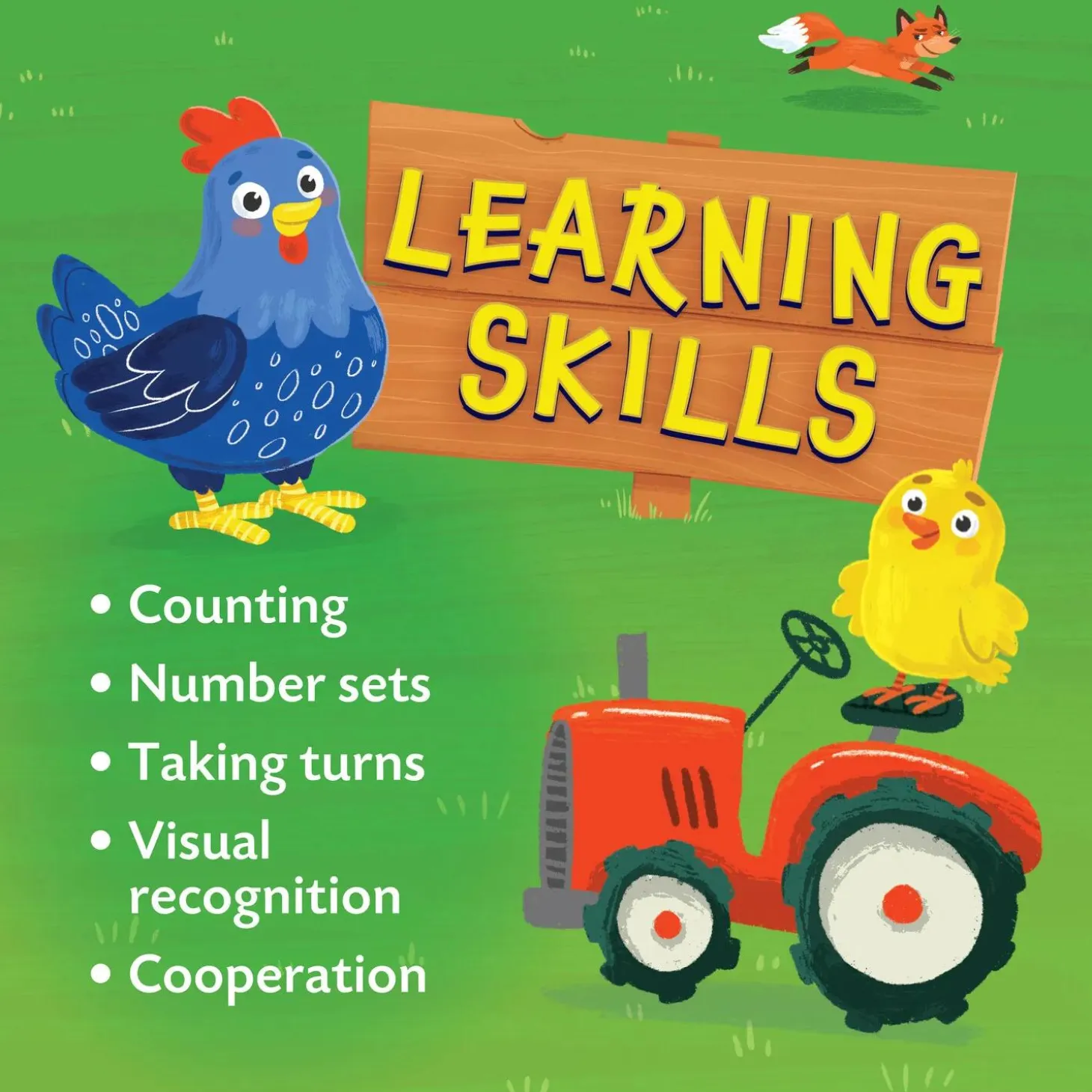 Count Your Chickens! Peaceable Kingdom Cooperative Board Game