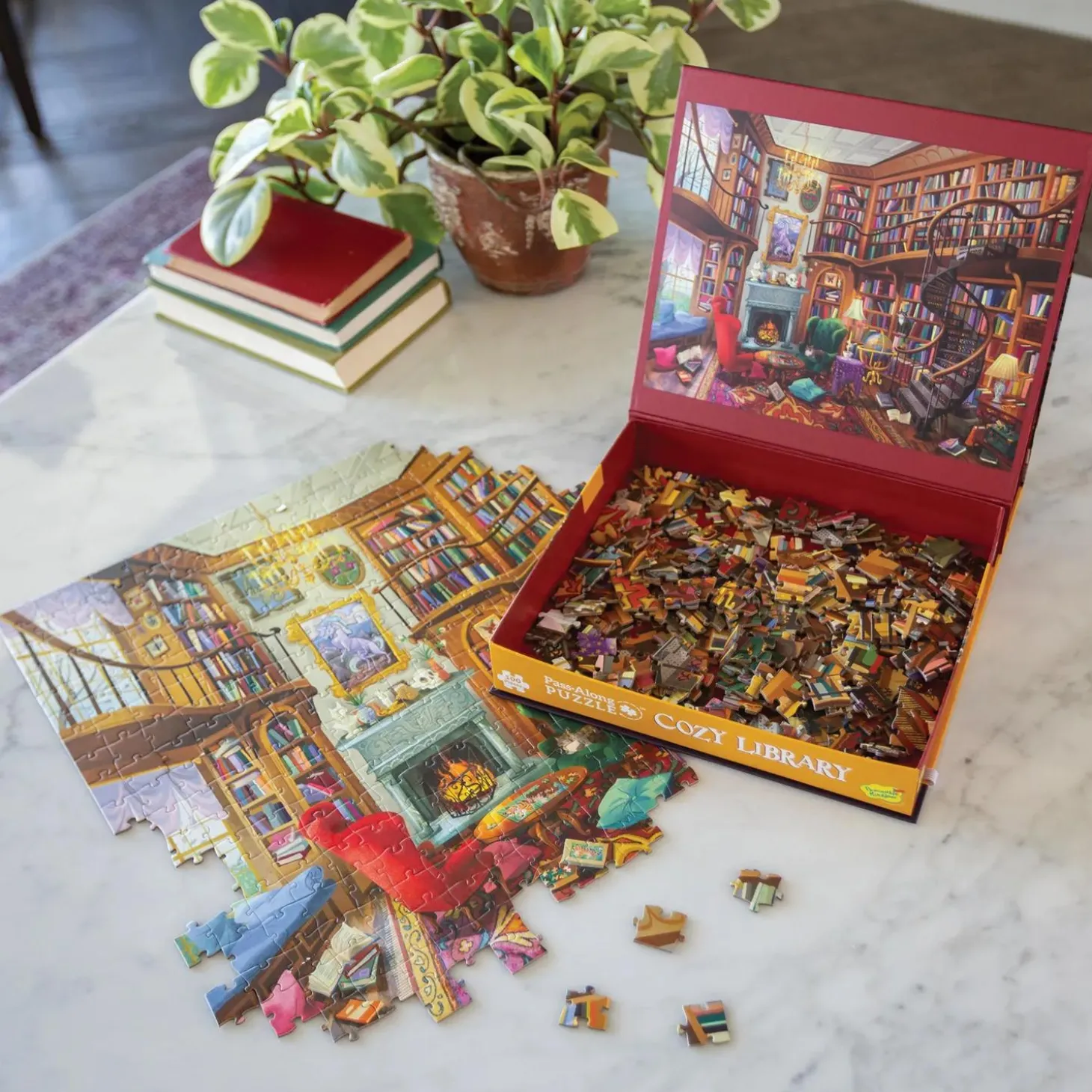 Cozy Library Pass-Along Puzzle