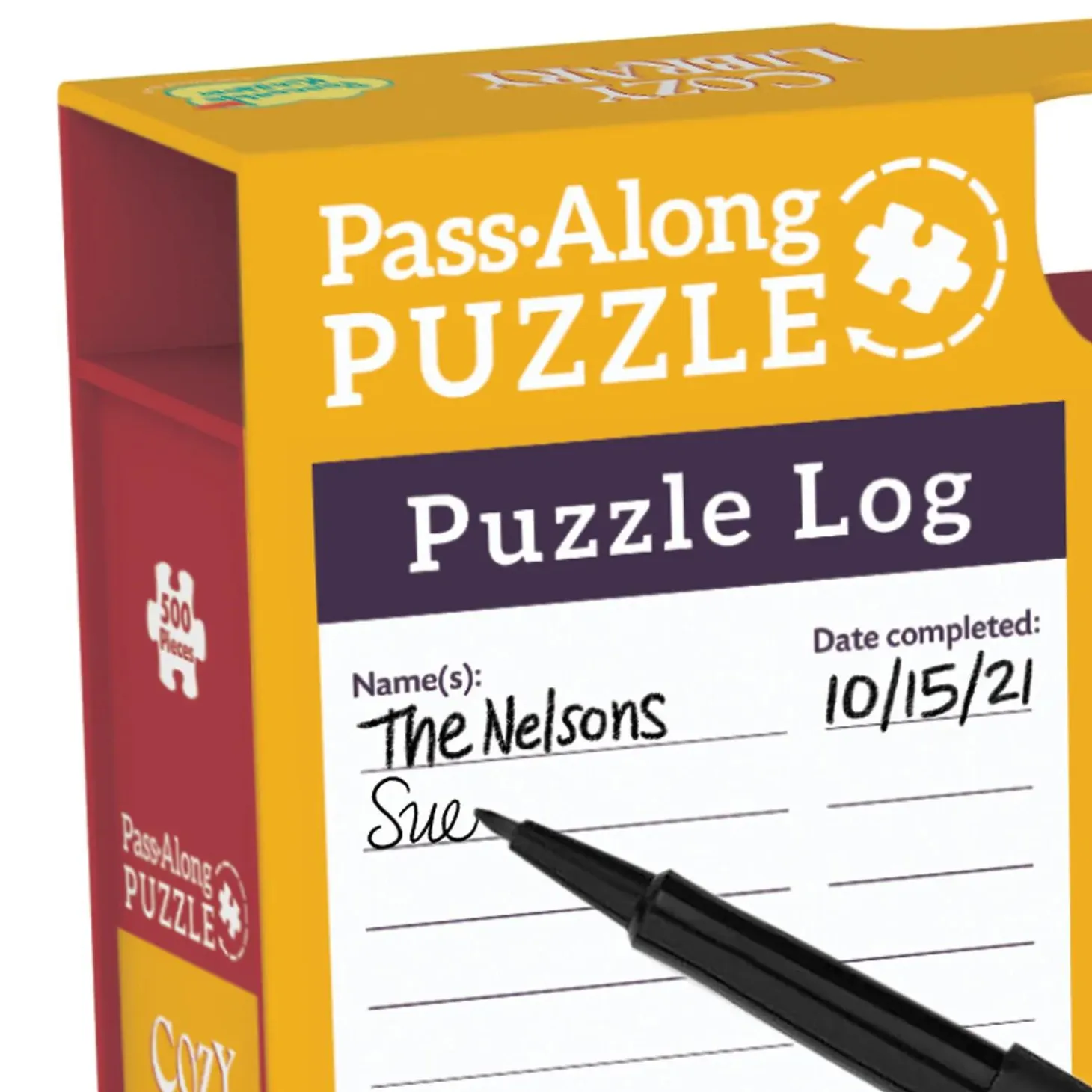 Cozy Library Pass-Along Puzzle