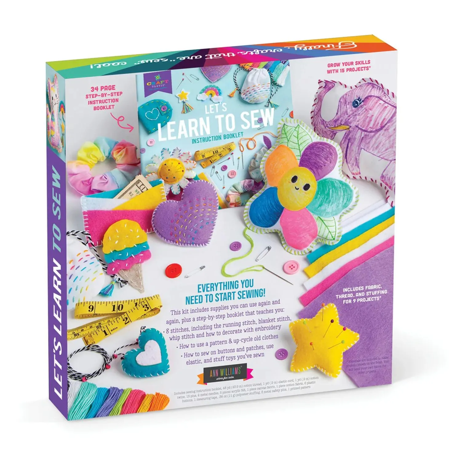 Craft-tastic Learn to Sew Craft Kit