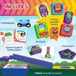 Crash Monsters Peaceable Kingdom Stacking Toddler Game