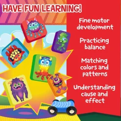 Crash Monsters Peaceable Kingdom Stacking Toddler Game