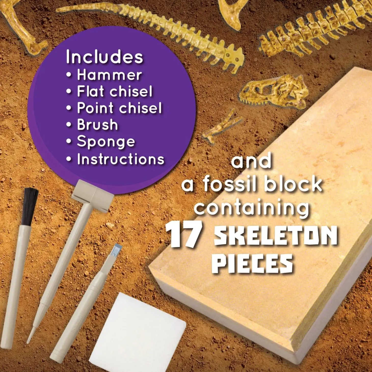 Dig It Up! Tyrannosaurus Rex 3D Skeleton Excavation Kit