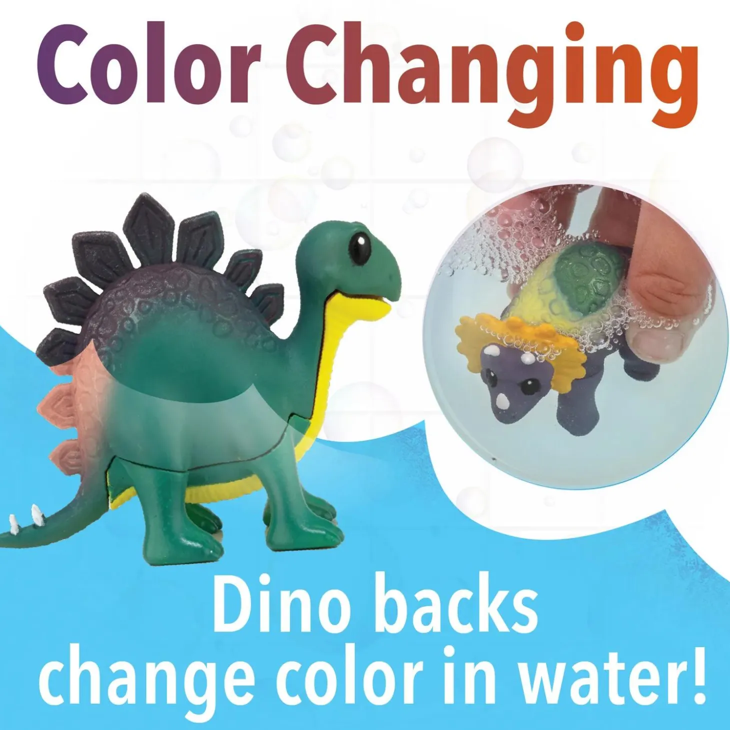Dinosaur Color Splash Water Park Bath Toy Set