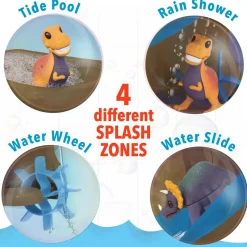 Dinosaur Color Splash Water Park Bath Toy Set
