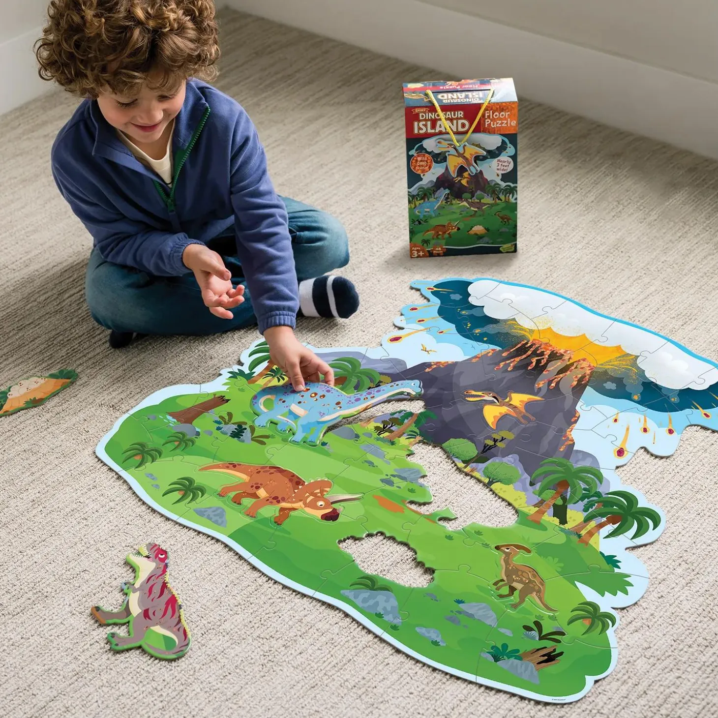 Dinosaur Escape Game and Dinosaur Island Puzzle: Set of 2