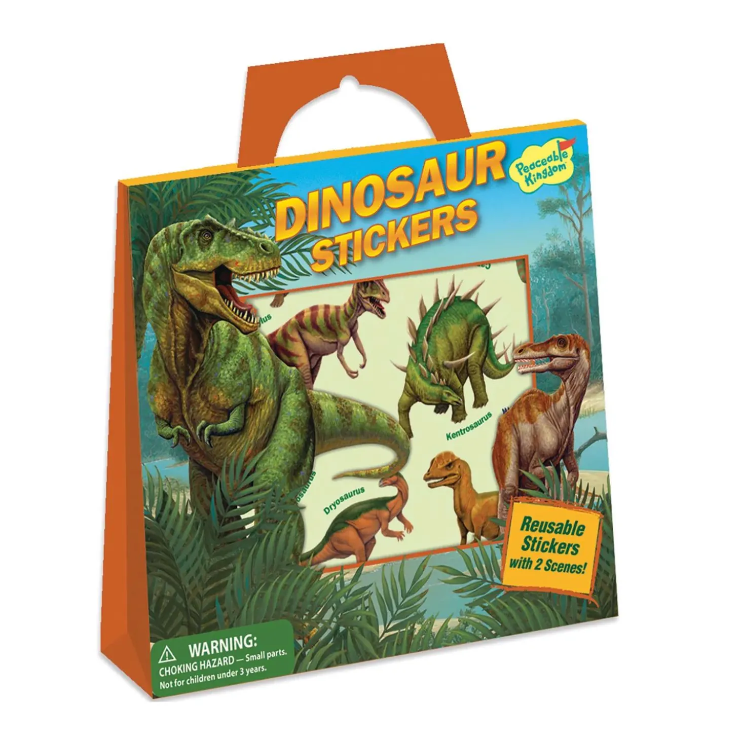 Dinosaur Reusable Sticker Tote