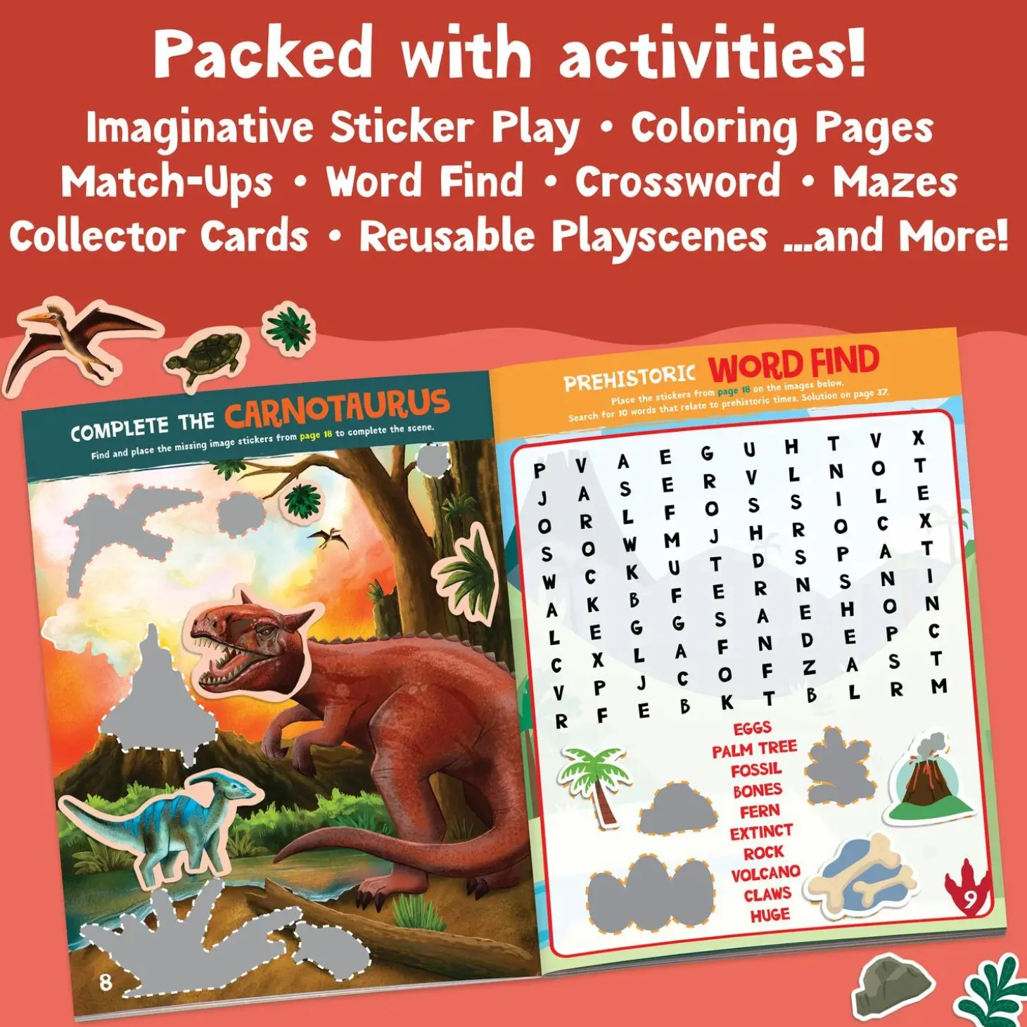 Dinosaur Sticker Activity Book