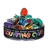 Dowling Magnets Counting Chips: 6 Sets of 76 Chips with Block Magnet