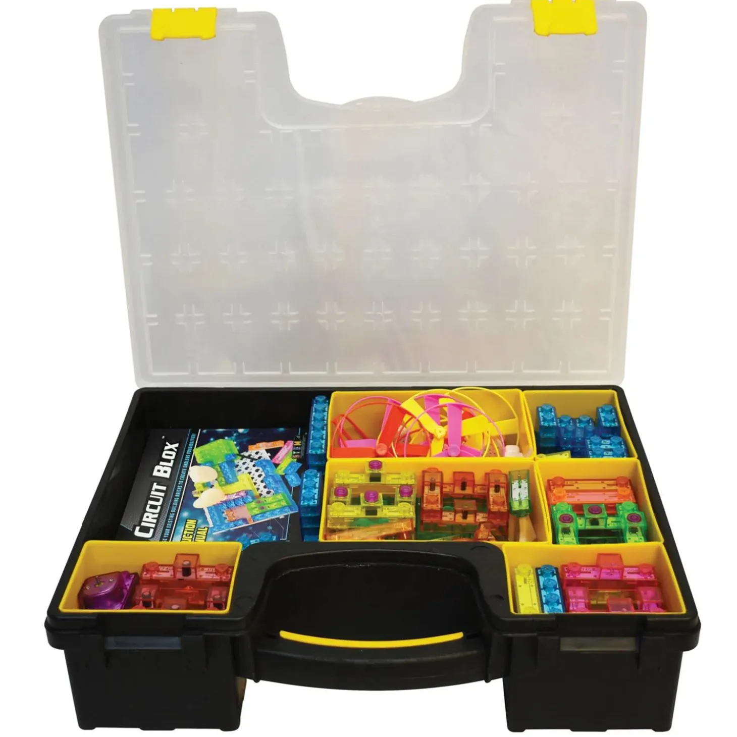 E-Blox® Circuit Blox 395, Circuit Board Building Blocks Classroom Set, 264 Pieces