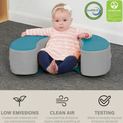 Factory Direct Partners SoftScape Sit and Support Ring: Teal/Gray