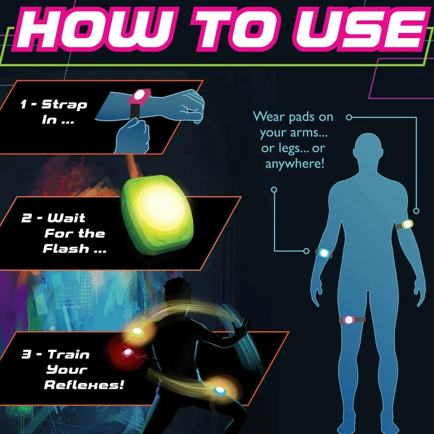 Flex Flash Light Up Reflex Game