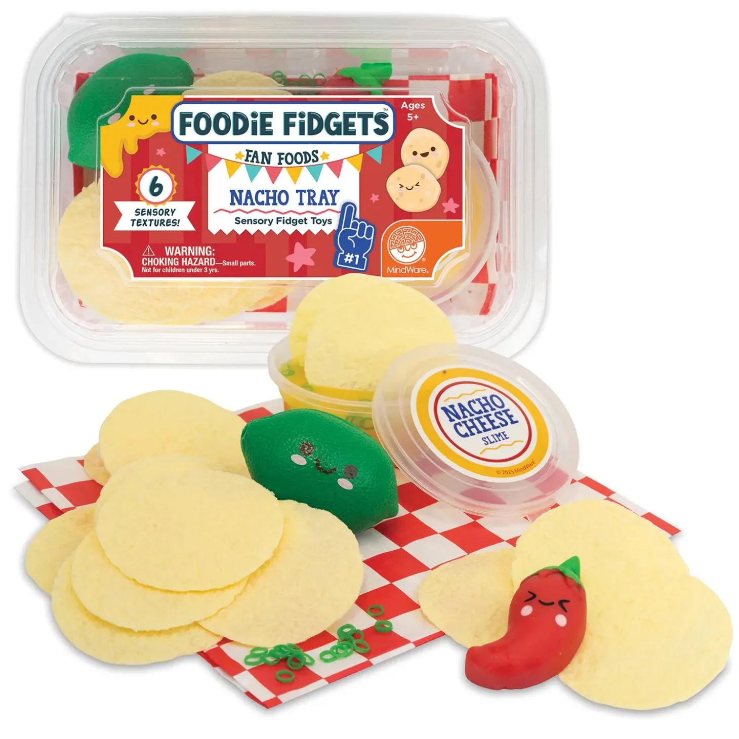 Foodie Fidget Fan Foods – Nacho Tray Sensory Play Set
