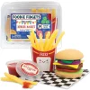 Foodie Fidgets Fan Foods: Squishy Burger Basket with 19 Tactile Sensory Pieces & Slime