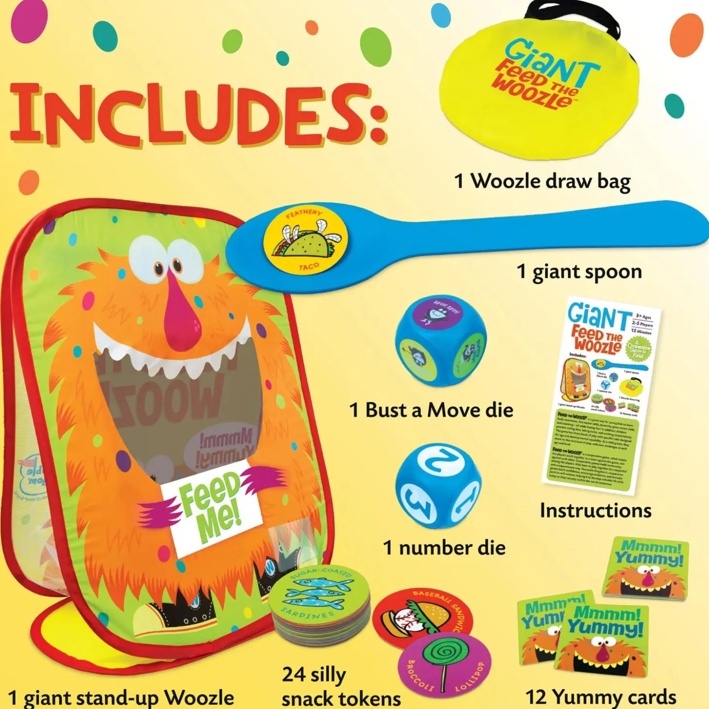 Giant Feed the Woozle Peaceable Kingdom Cooperative Game